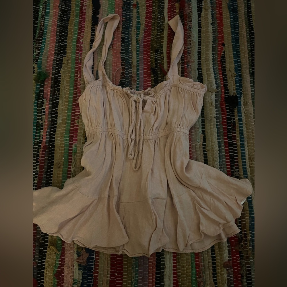 light pink flowy top